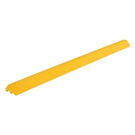 Vestil Car Stop, Plastic, 3.25 Height, 72 Length, 25, Yellow CS-33-Y